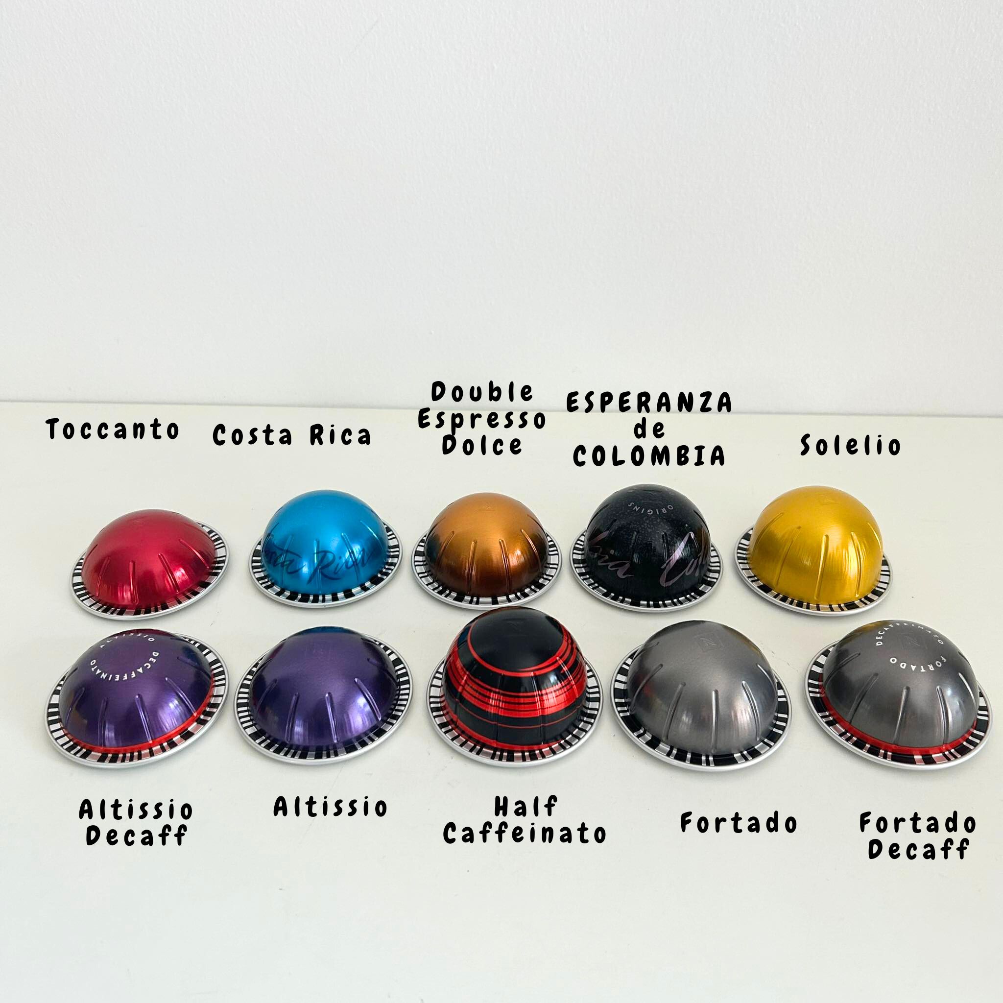 ☕แพ็ค 10 แคปซูล☕🍁แคปซูลแบ่งขาย🍁 แคปซูลกาแฟ เนสเพรสโซ่ Vertuo Capsules Nespresso ของแท้ 💯 W26