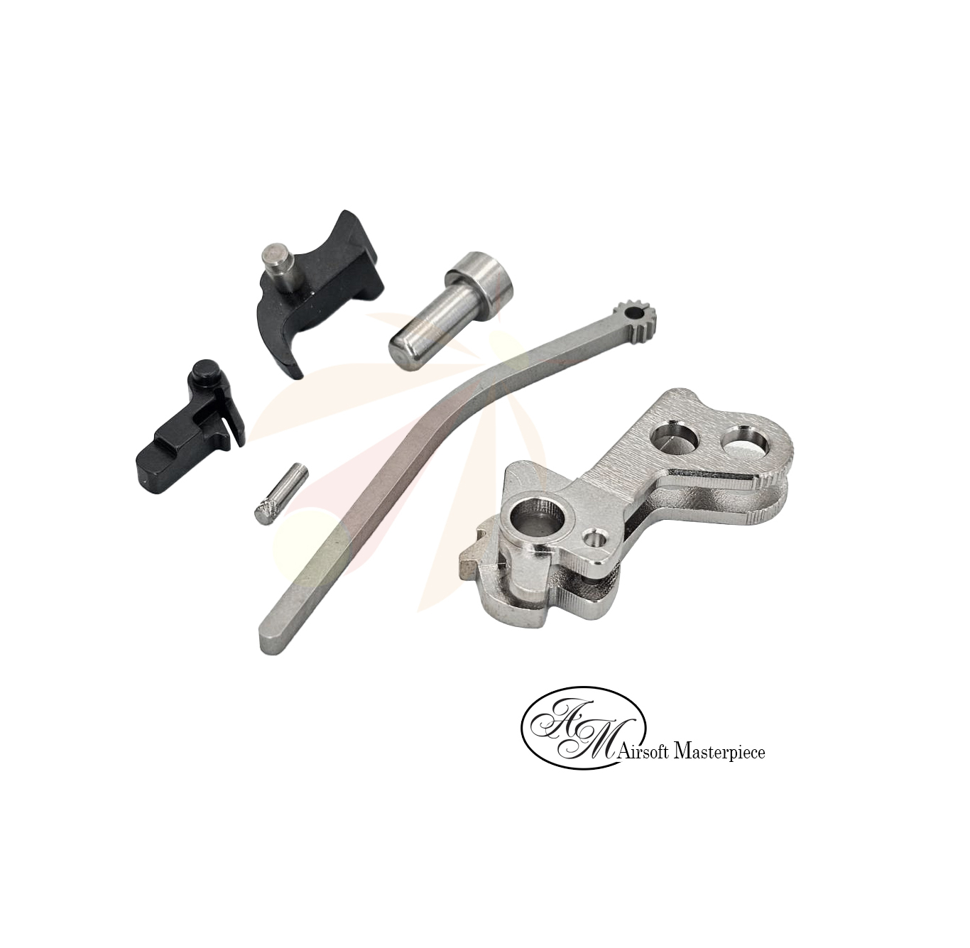 Airsoft Masterpiece CNC Steel Hammer & Sear Set for Marui Hi-CAPA (SILVER)