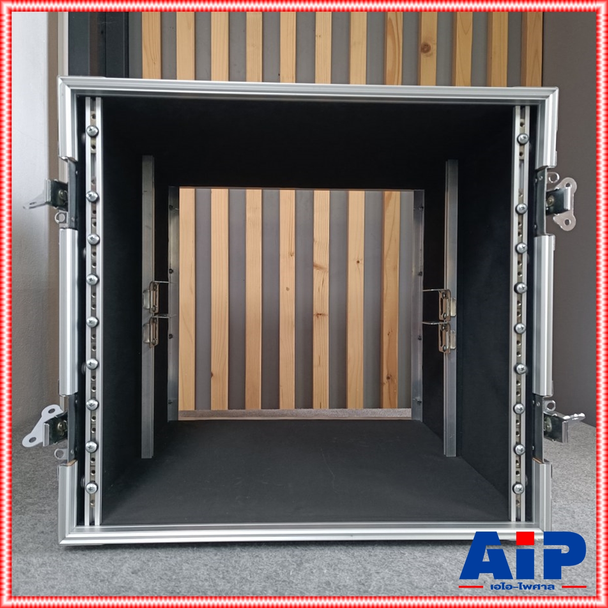 COMPACT B-10U สีดำ RACK ลึก21นิ้ว แร็ค กล่องใส่เครื่องเสียง แร็คลึก21นิ้ว กล่องแร็คสีดำ RACK10U เอไอ-ไพศาล