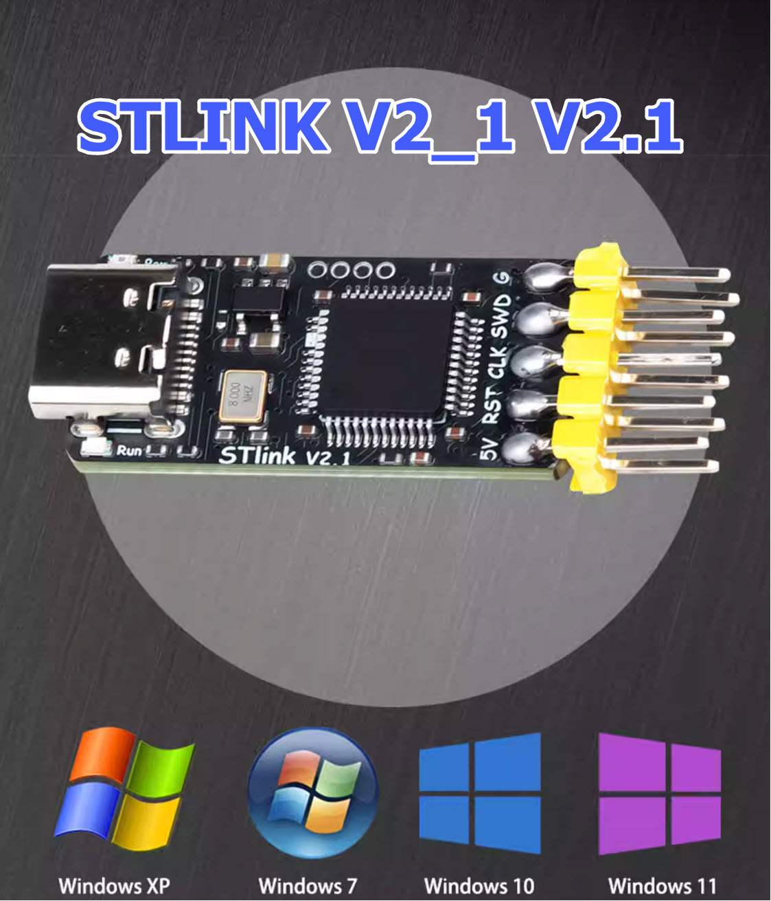 Mini STLink-STM32 V2-1 V2.1, SWD Debug and Programming of ARM STM32 ,STM8 ST-link