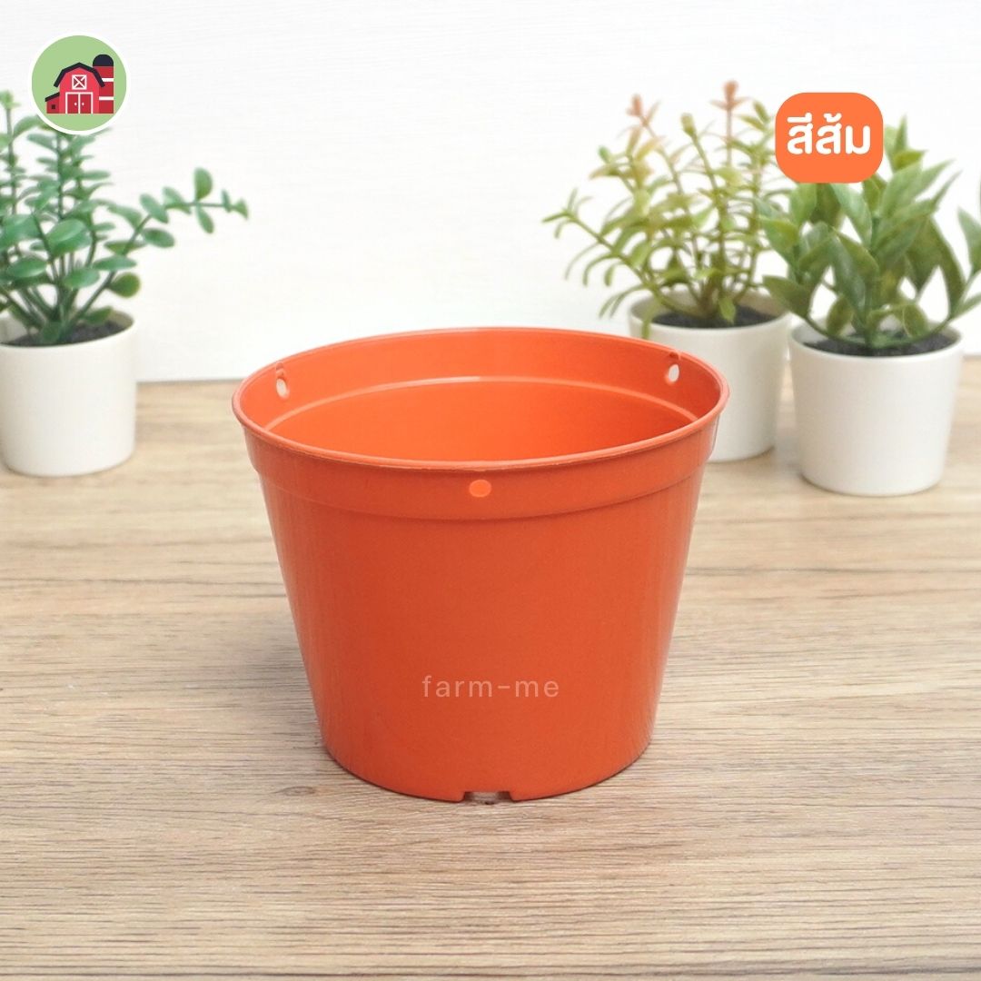 กระถางต้นไม้ กลมสี รุ่น A004 ขนาด 4 นิ้ว