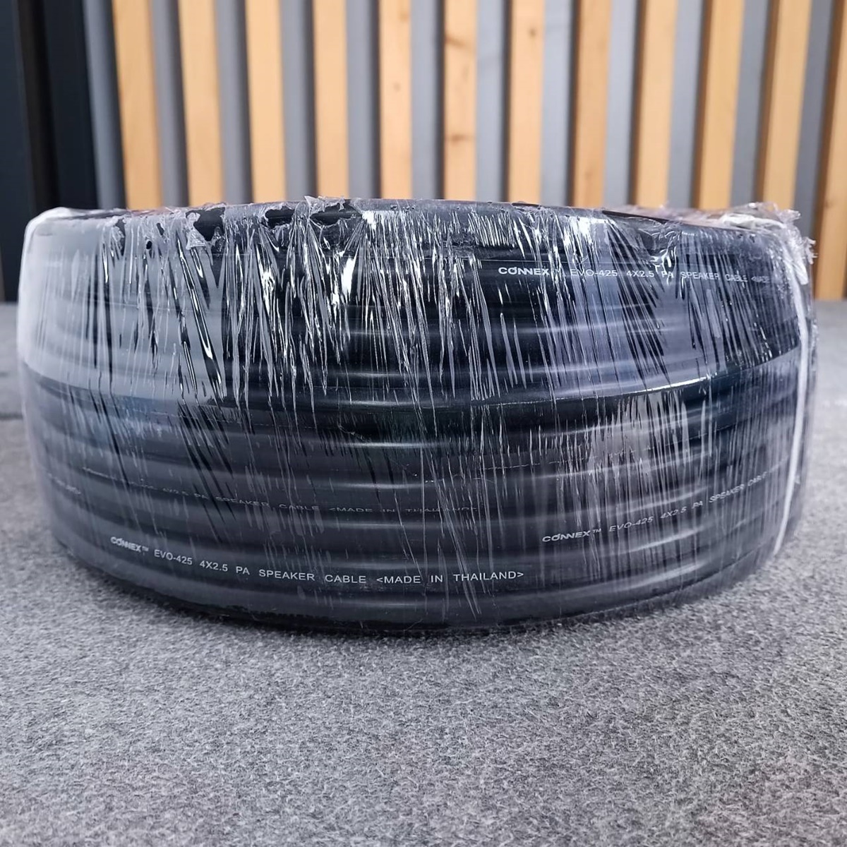 ขด50เมตร CONNEX EVO-425 สายลำโพง ทองแดงแท้ 4x2.5mm สายสีดำ สายลำโพงกลางแจ้ง EVO425 EVO 425 สายลำโพง4คอร์ เอไอ-ไพศาล