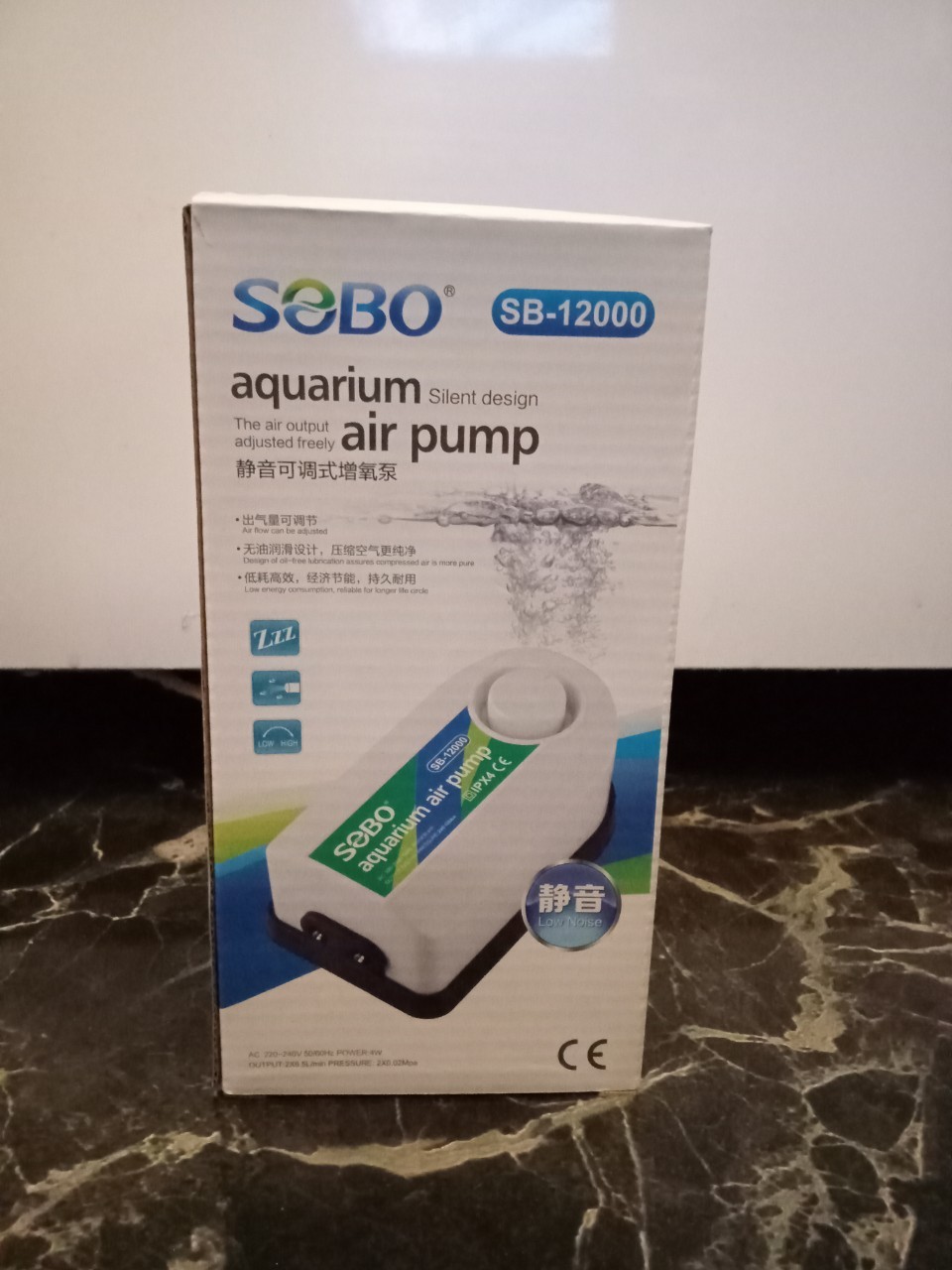 SOBO SB-12000 ปั้มลม ปั้มออกซิเจน 2x6.5L/min