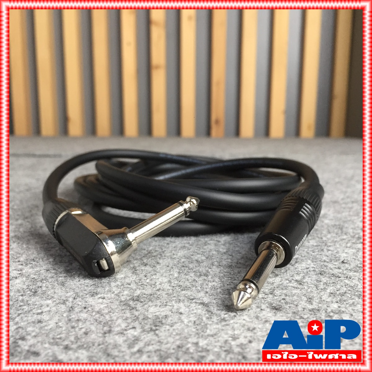สายสัญญาณกีต้าร์ JSL079 หัวตรง+งอ 3เมตร DYNACOM สายชีลด์กีต้าร์ ROCK JSL079 เข้าหัว เข้าหัวโฟน PHONE MONO 1/4 อย่างดี