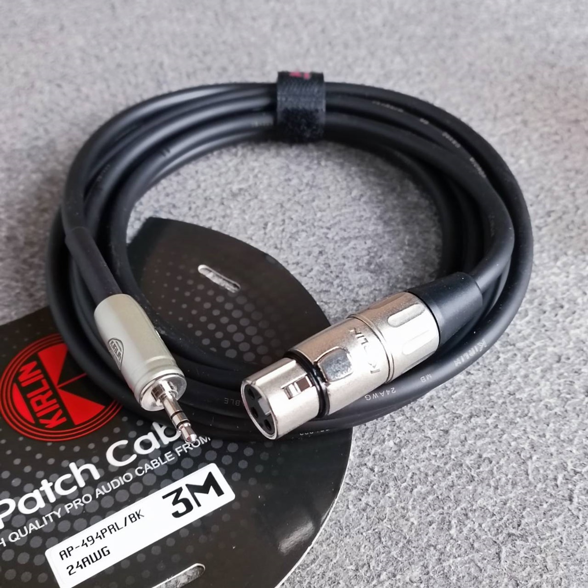 ยาว3เมตร KIRLIN AP-494PRL สาย XLR Female - 3.5MM TR-ST สายสัญญาณเสียง CANNONตัวเมีย ออก TR-ST เอไอ-ไพศาล