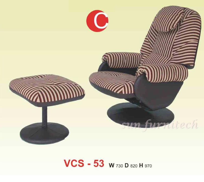 เก้าอี้พักผ่อน พร้อมเบาะที่วางเท้า VC รุ่น VCS-53