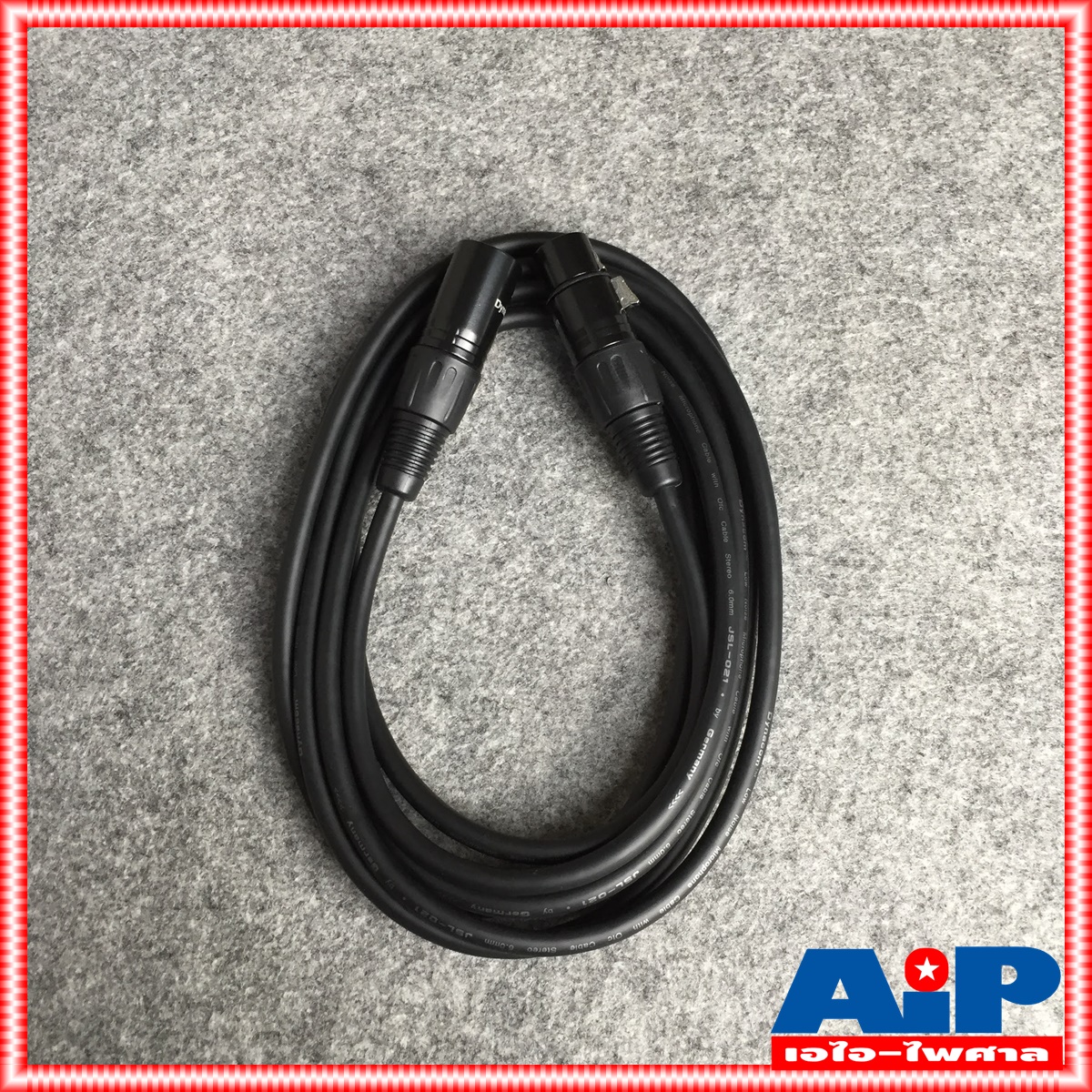 3เมตร สายไมค์ DYNACOM J021 XLR หัวท้าย ผู้ - เมีย ยาว สายสัญญาณ CANNON ผู้ ออก CANNON เมีย สายบาลานซ์ สายต่อไมค์ (ลูกค้าอาจได้รับหัวสีเงินหรือดำขึ้นกับล็อตผลิตครับ)
