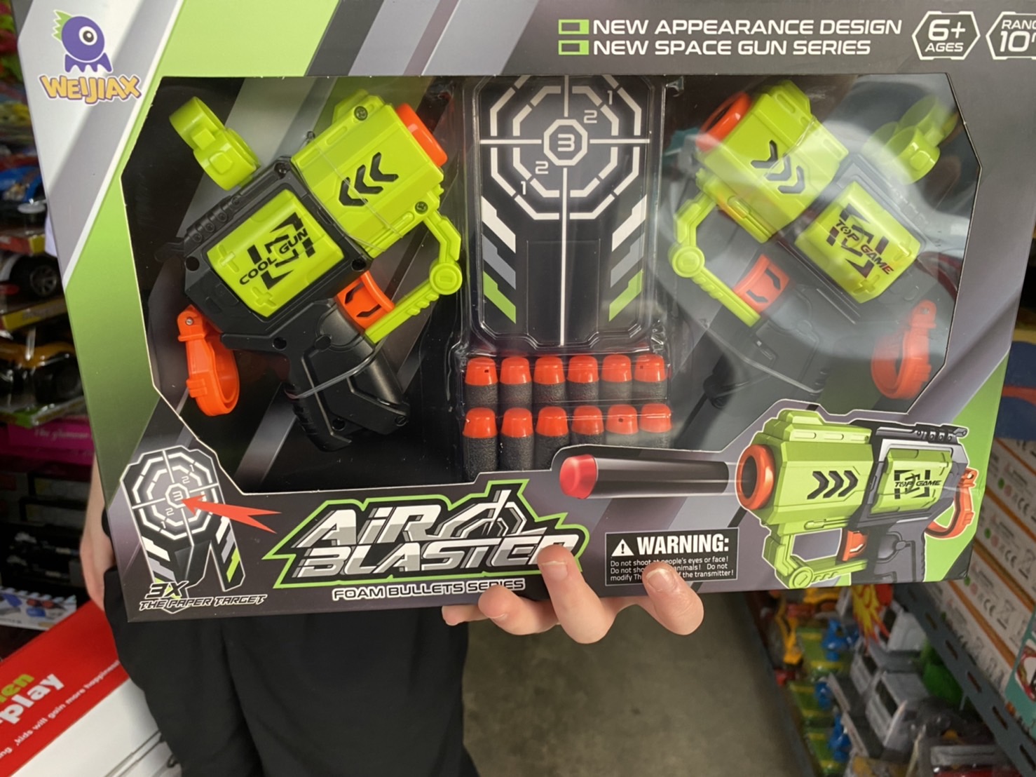 FA077186 ของเล่นเด็กปืนอัดลมกระสุนโฟม ปืนของเล่น ปืนคู่ กล่องละ