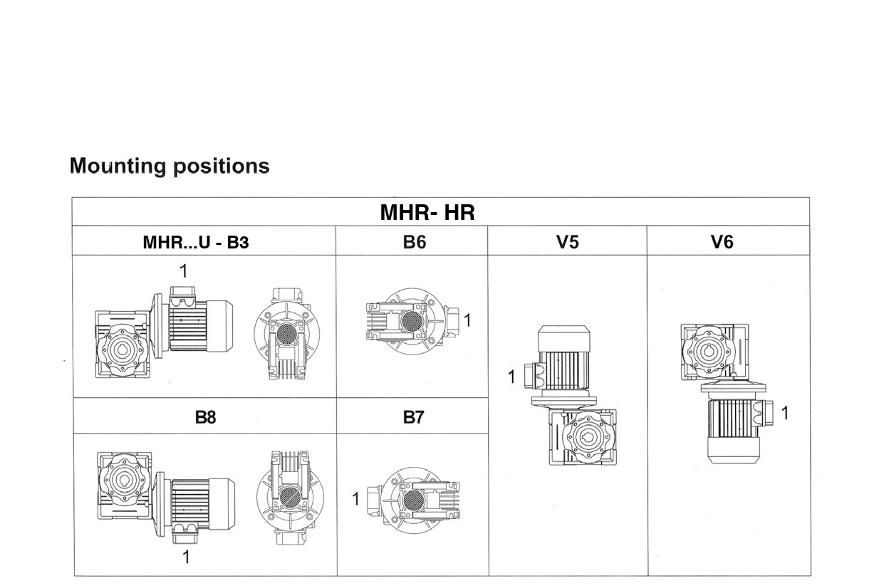 Worm GEAR MHR075 1:50