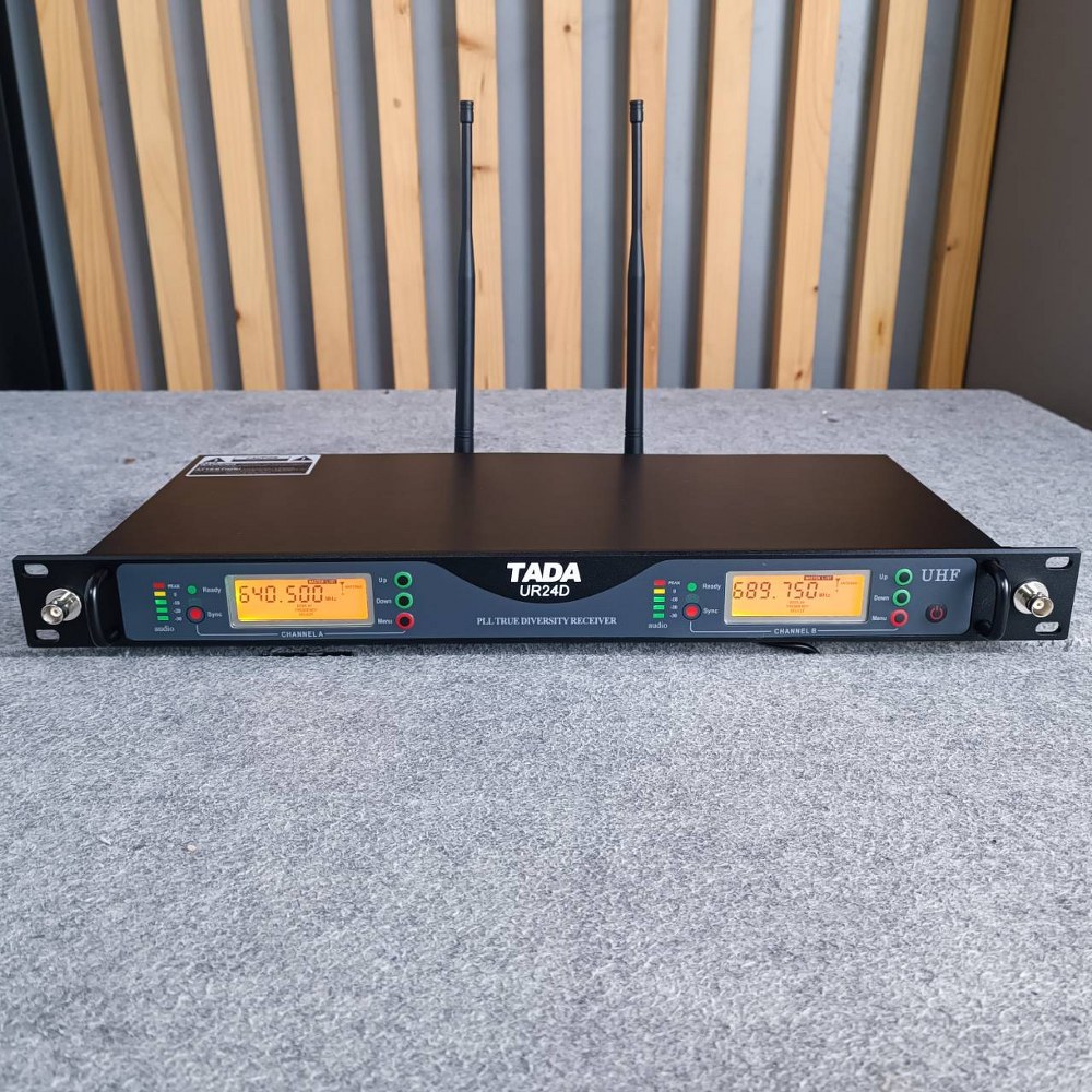 TADA UR-24D ไมค์ลอยคู่ ปรับความถี่ได้ Wireless Microphone UHF ชุดไมค์ลอยคู่ TA DA UR 24D UR24D เอไอ-ไพศาล