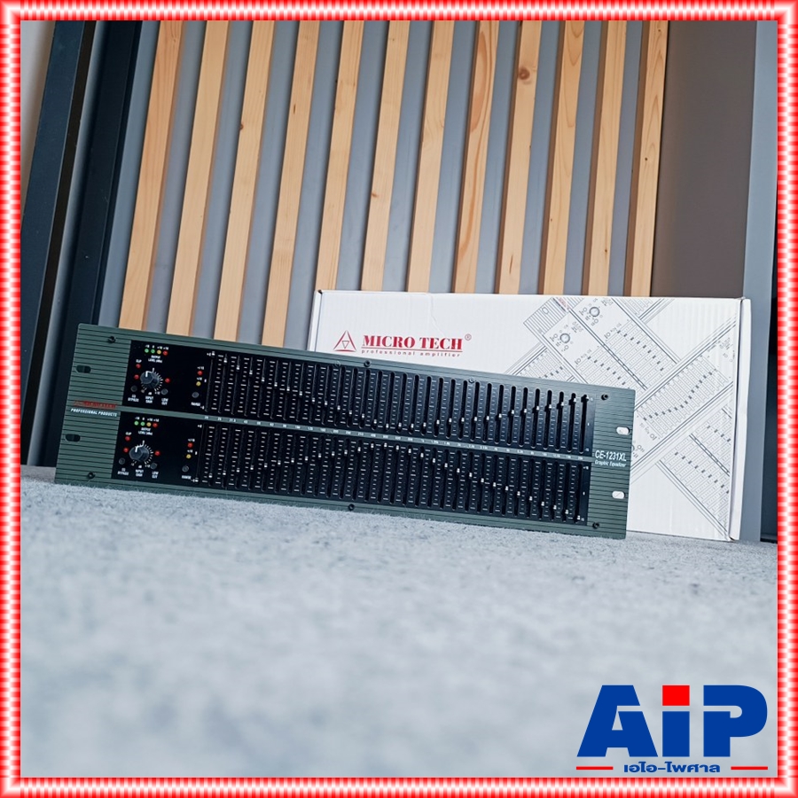 MICROTECH CE-1231XL EQ ไมโครเทค อีคิว ปรับย่านความถี่เสียง 2 ชั้นสไลค์ยาว เครื่องปรับแต่งสัญญาณเสียง CE 1231 XL CE1231 XL CE1231XL เอไอ-ไพศาล