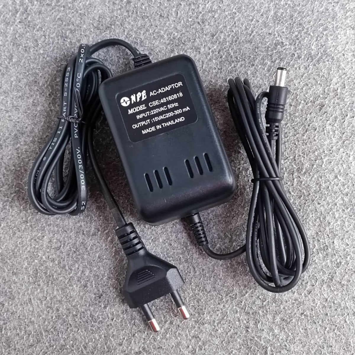 อะแดปเตอร์ ของ NPE CM-1000P 15VAC CSE:48160818 หม้อแปลง ADAPTOR CM1000P CM 1000P อะแดปเตอร์ไมค์ประชุม เอไอ-ไพศาล