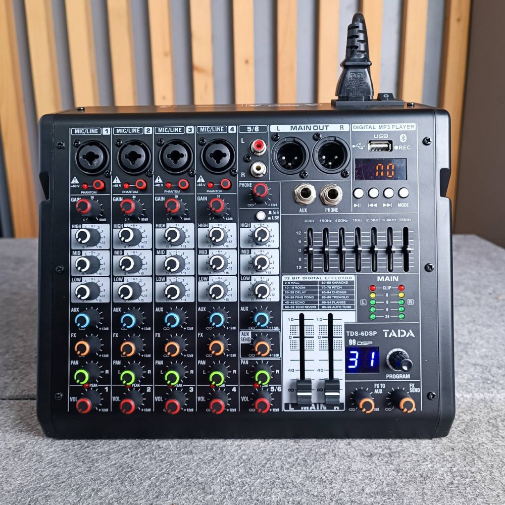 TADA TDS-6 DSP MIXER มิกเซอร์อนาล็อก เครื่องผสมสัญญาณเสียง เครื่องเสียง ธาดา TA DA TDS 6 TDS6 เอไอ-ไพศาล