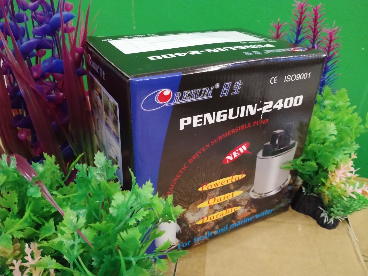 Resun Penguin-2400 ปั๊มน้ำสแตนเลส 2,400 L/Hr กำลังไฟ 60W.