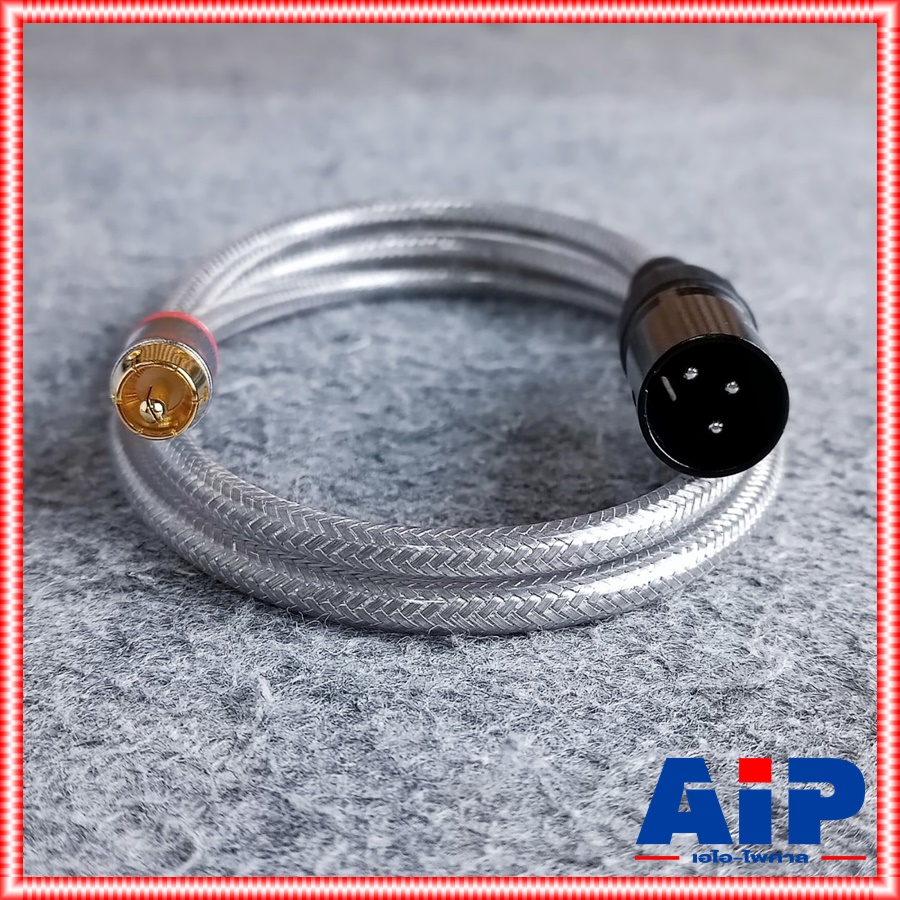 DYNACOM สายP.RCA-CANNONตัวผู้ ความยาว 1M J051 สายใส RCA ออก XLR ผู้ สายสัญญาณเสียง สายสัญญาณ ไดน่าคอม RCA ออก CANNON ผู้