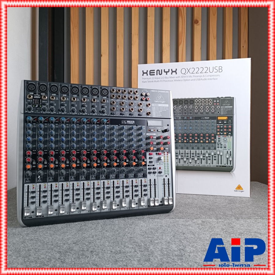 BEHRINGER QX-2222USB mixer QX 2222USB QX2222USB มิกซ์ มิกเซอร์ เครื่องเสียง เครื่องปรับแต่งเสียง MIX เอไอ-ไพศาล +++