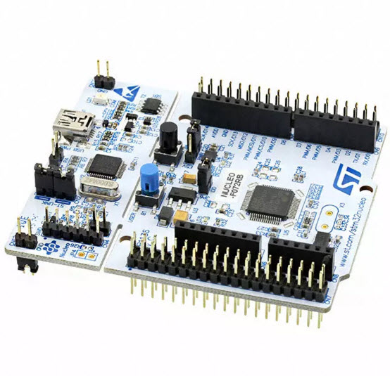 STM32 NUCLEO-F072RB development board with STM32F072RBT6 MCU, supports Arduino connectivity