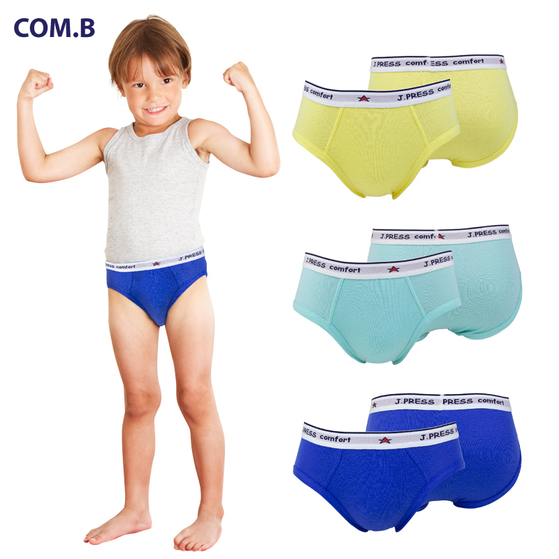 J.PRESS กางเกงในเด็กชาย ยางทอลาย รุ่น 9501 (3 ตัว/แพค)