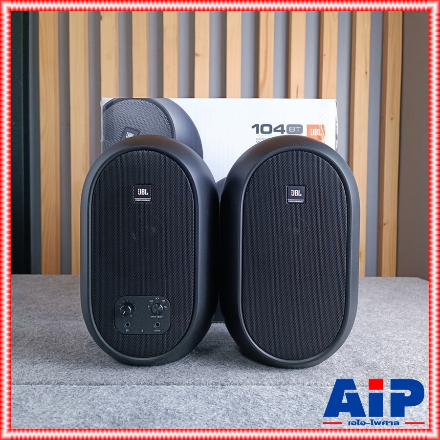 ตู้ลำโพงมอนิเตอร์สีดำ JBL control104B-BT มีบลูทูส 104 BT ตู้ลำโพงมอนิเตอร์สตูดิโอ ขนาด 4.5 นิ้ว 60 วัตต์ คลาส D +++
