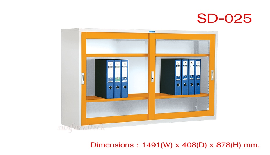 ตู้บานเลื่อนกระจก, ตู้เอกสารบานเลื่อนกระจกเตี้ย 5 ฟุตTaiyo รุ่น SD-025