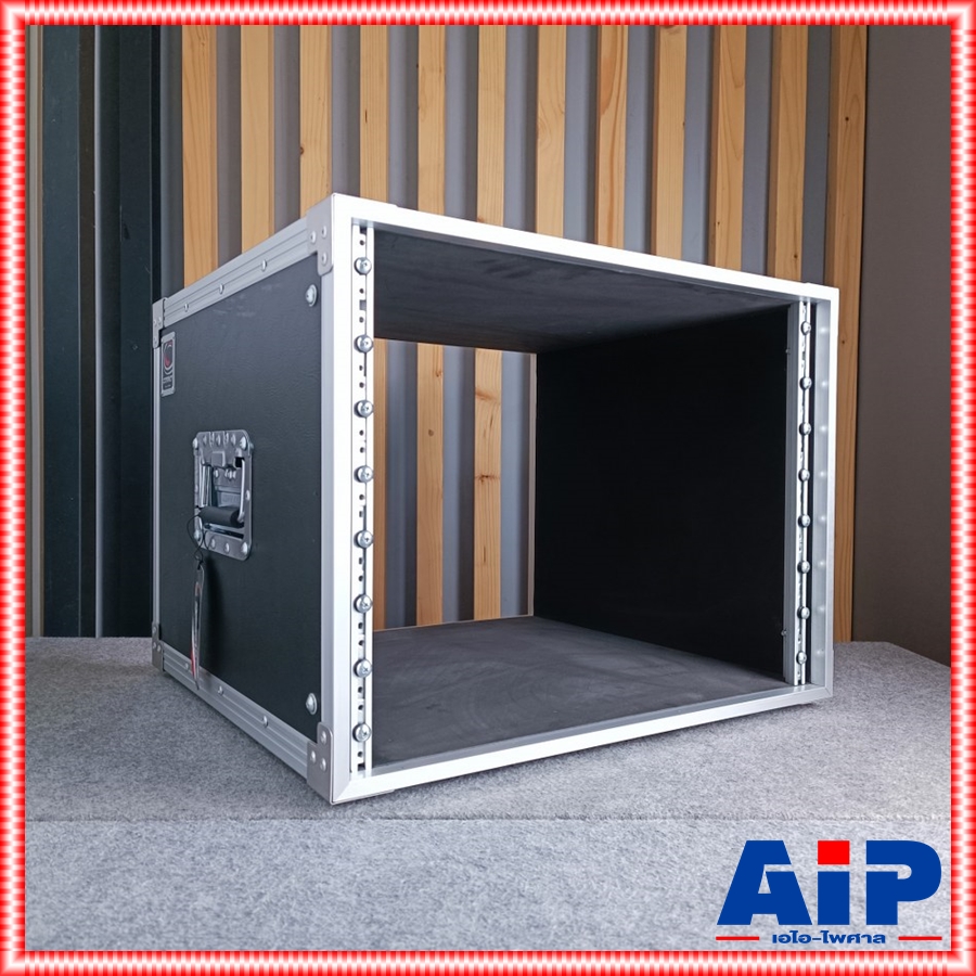 COMPACT RACK BM-8 เปลือยหน้า-หลัง ลึก19นิ้ว สีดำ (ไม่มีฝาปิด) คอมแพ็ค แร็ค BM8 แร็คเครื่องเสียง แร็คเปลือย แร็คแอมป์ เอไอ-ไพศาล