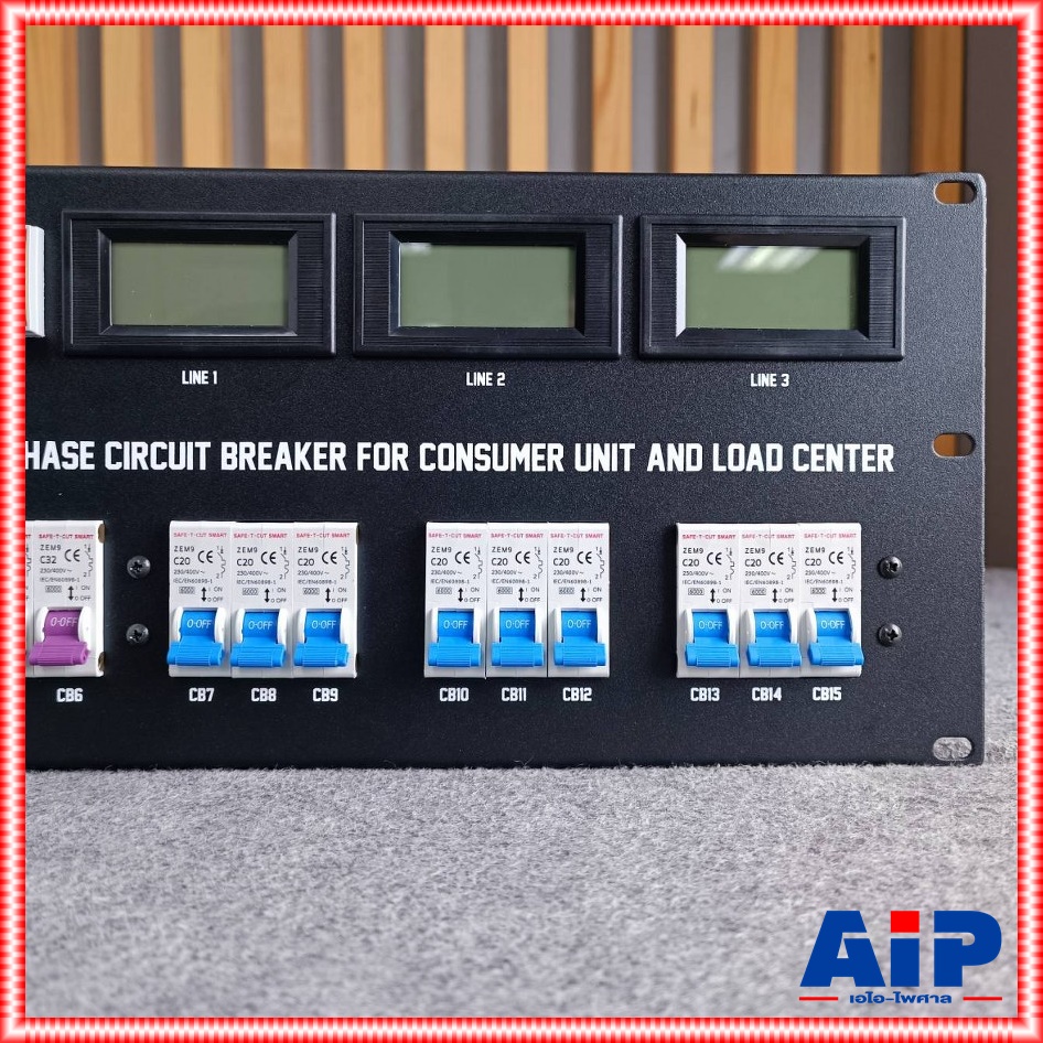 ขนาด 4U TECHCRON K3B / B9 ชุดโหลดไฟ ชุดโหลด 3 เฟส ตู้โหลดจ่ายไฟ ชุดโหลดจ่ายไฟ ปลั๊กโหลด3เฟส เพาเวอร์ปลั๊ก K3B B9 K3BB9 เอไอ-ไพศาล