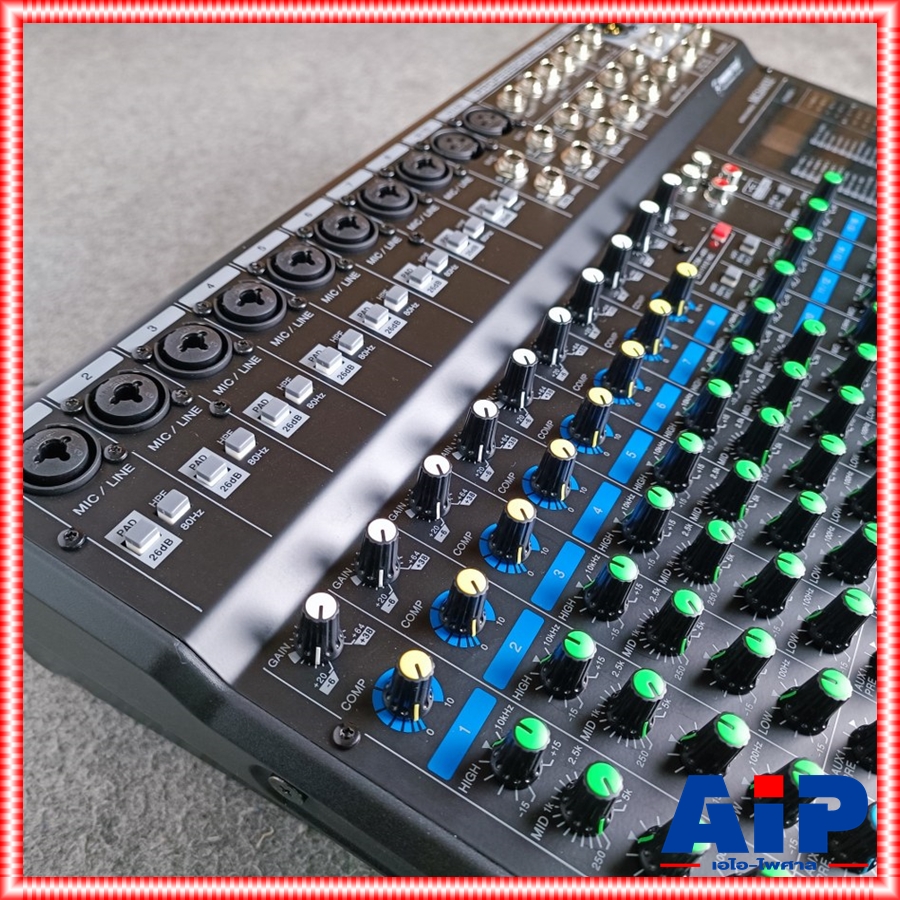 PROEUROTECH MG-160XU MIXER มีอินเตอร์เฟสในตัว PRO EUROTECH MG 160 XU มิกเซอร์ 16ช่อง MG160 แถมปีกใส่RACK เอไอ-ไพศาล