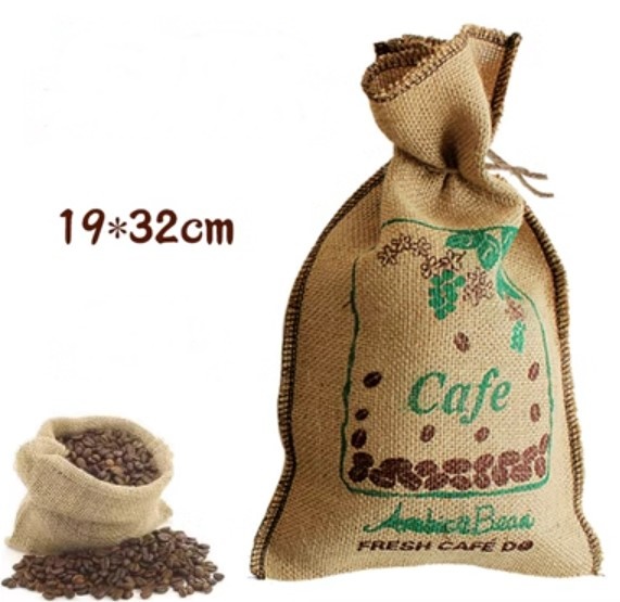 ถุงผ้ากระสอบลายกาแฟ ถุงผ้ากระสอบ ใส่กาแฟ สไตล์วินเทจ ถุงใส่ของขวัญ ของแจก แบบเก๋ ๆ 477669