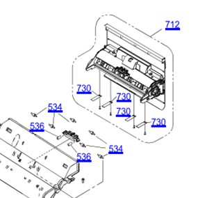 DUPLEX ASSY (ชุดดึงกระดาษ) EPSON L6160 "ตำแหน่งที่ 712"