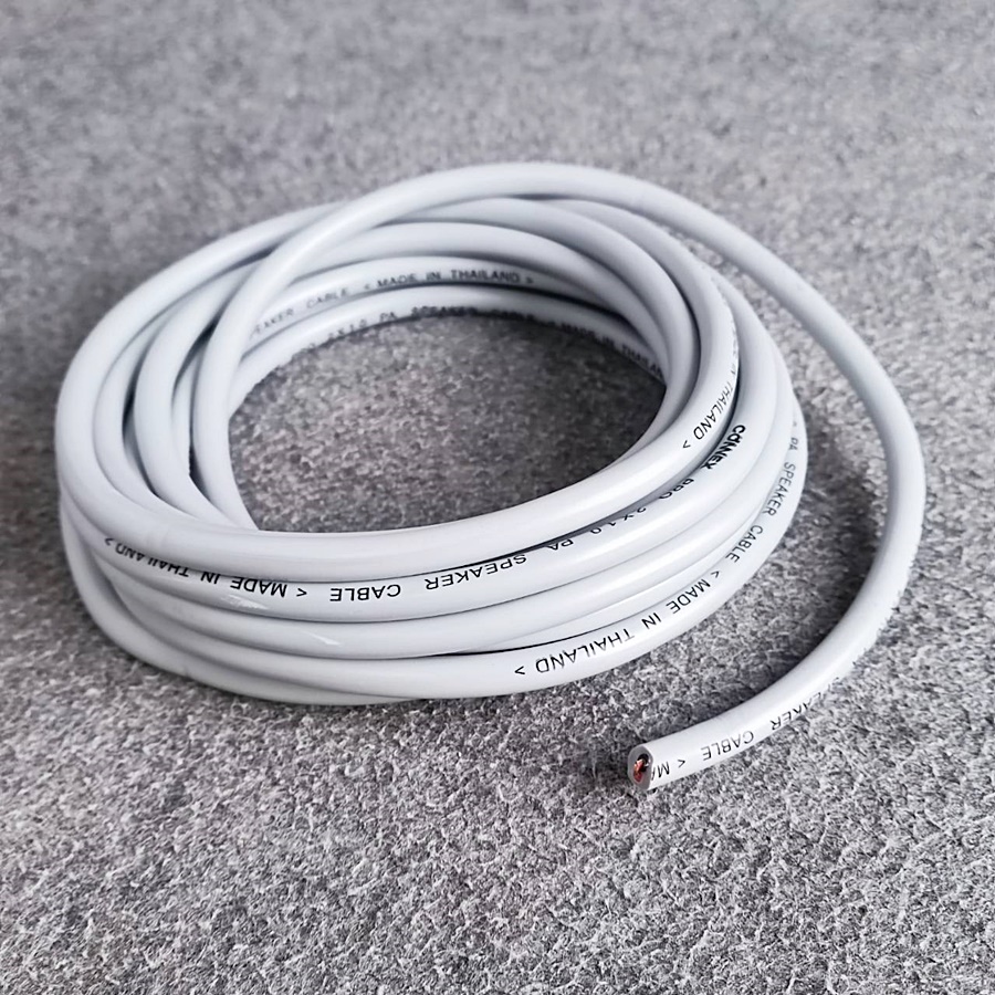 ขด5เมตร CONNEXสายลำโพง PRO2x1.0 สีเทา ทองแดงแท้ขนาด1mm สายลำโพงกลางแจ้ง สายลำโพง2คอร์ เอไอ-ไพศาล