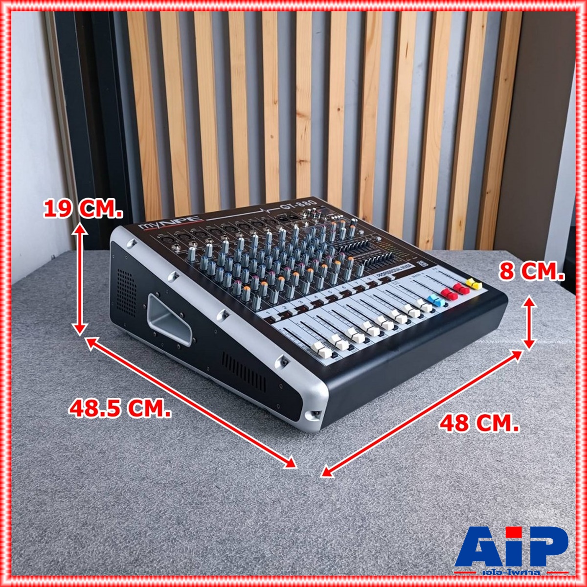 MYNPE GT-880 POWER MIXER8mono 800W GT880 มิกเซอร์ POWERMIX เพาเวอร์มิกซ์ มิกซ์ เครื่องเสียง เครื่องปรับแต่งเสียง เอไอ-ไพศาล