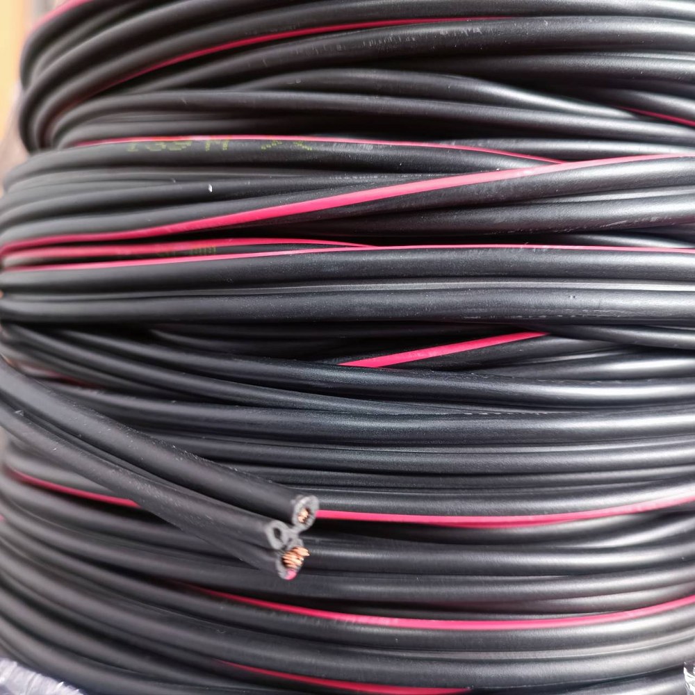 ขด50เมตรCONNEX สายดรอปวาย DW2X2.5 ขนาด2.5 สายดรอปวาย ทองแดงแท้ ม้วน50เมตร รุ่นพิเศษมีแถบสายสีแดง ขนาด 2x2.5มิลลิเมตร เอไอ-ไพศาล