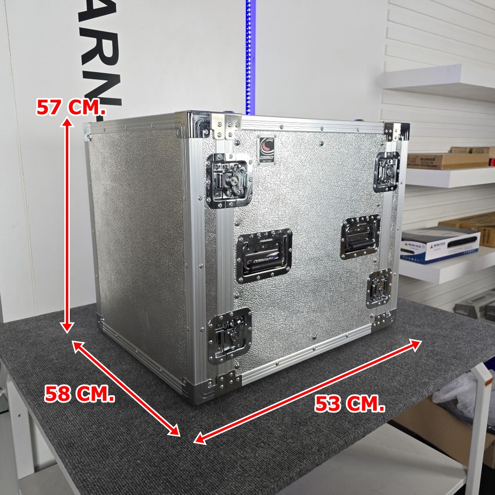 COMPACT B-12U 2ฝาหน้า-หลัง ลึก21นิ้ว สีอลูมิเนียม RACK ตู้แร็ค อุปกรณ์สำหรับเก็บเครื่องเสียง COM PACT B 12U B12U เอไอ-ไพศาล