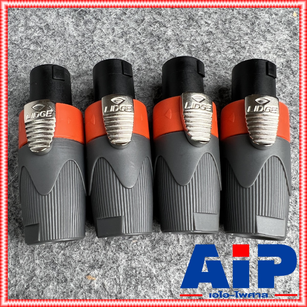 แพ็ค4ตัว Lidge YM-122A speakon สีส้ม สเปคคอน ตัวผู้ แจ็คสเปคคอน YM 122 A สเปคคอนตัวผู้ สเปคคอนตู้ลำโพง YM122 เอไอ-ไพศาล