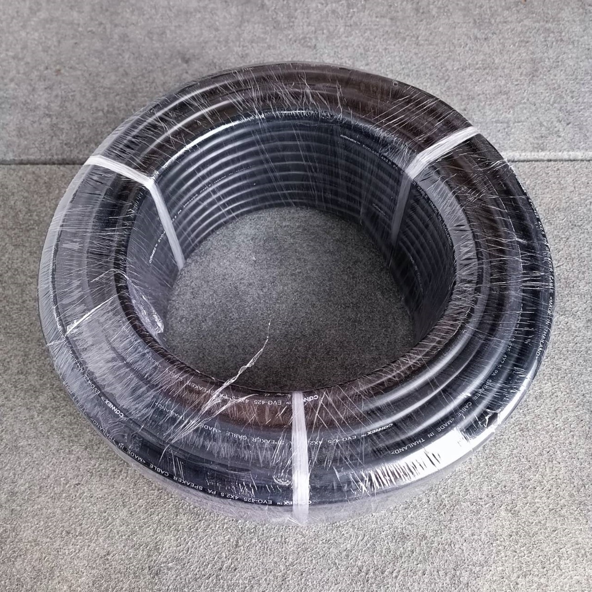 ขด50เมตร CONNEX EVO-425 สายลำโพง ทองแดงแท้ 4x2.5mm สายสีดำ สายลำโพงกลางแจ้ง EVO425 EVO 425 สายลำโพง4คอร์ เอไอ-ไพศาล