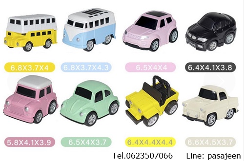 ชุดป้ายเครื่องหมายจราจร โมเดลรถยนต์ขนาดเล็ก 8ชิ้น
