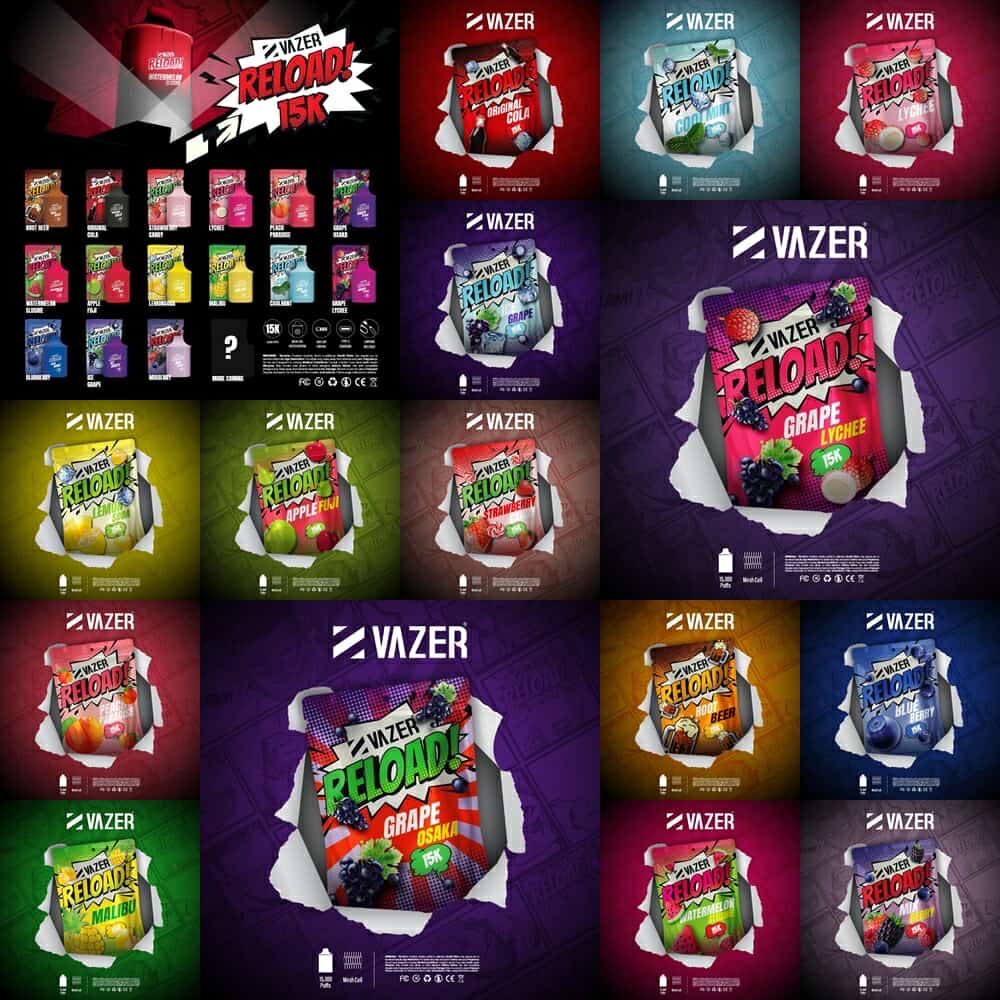 Vazer Reload 15K ตัวเครื่องเปล่า เครื่องพร้อมหัว