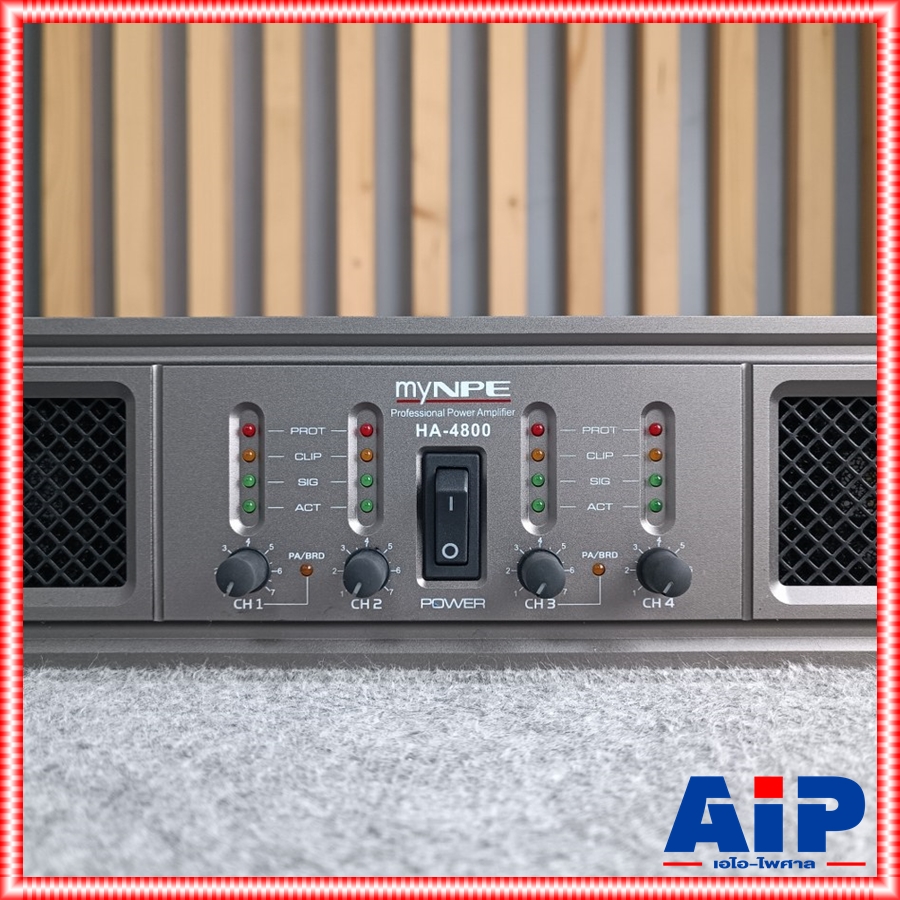 MYNPE HA-4800 POWERAMP 4แชลแนล พาวเวอร์แอมป์ 800x4 วัตต์ คลาส H มายเอ็นพีอี HA 4800 HA4800 เอไอ-ไพศาล