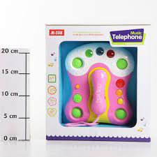 25803E ของเล่นเด็กโทรศัพท์ใส่ถ่าน โทรศพท์ของเล่น โทรศัพท์เด็ก (ของใหม่กล่อฃไม่สวย)