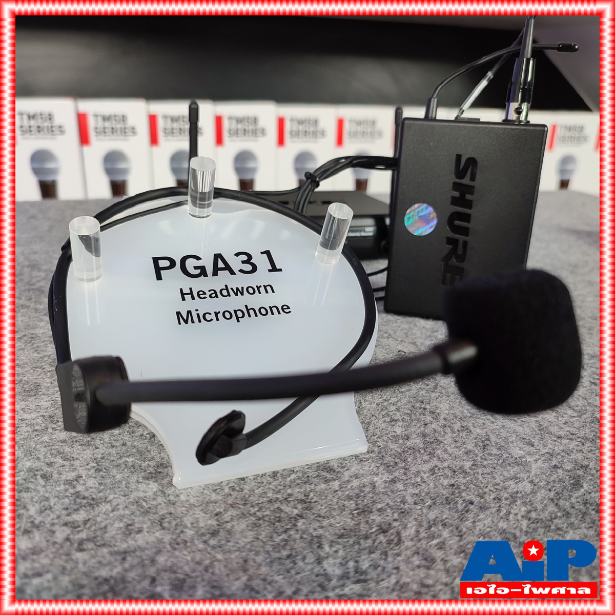 SHURE SVX14TH/PGA31-Q12 ไมค์คาดหัว ไมค์ลอย ไมโครโฟนไร้สายแบบคาดศรีษะเดี่ยว ย่าน UHF คลื่นความถี่ 748-758 MHz SVX 14 TH / PGA 31 Q 12 SVX14TH/PGAQ12 เอไอ-ไพศาล +++