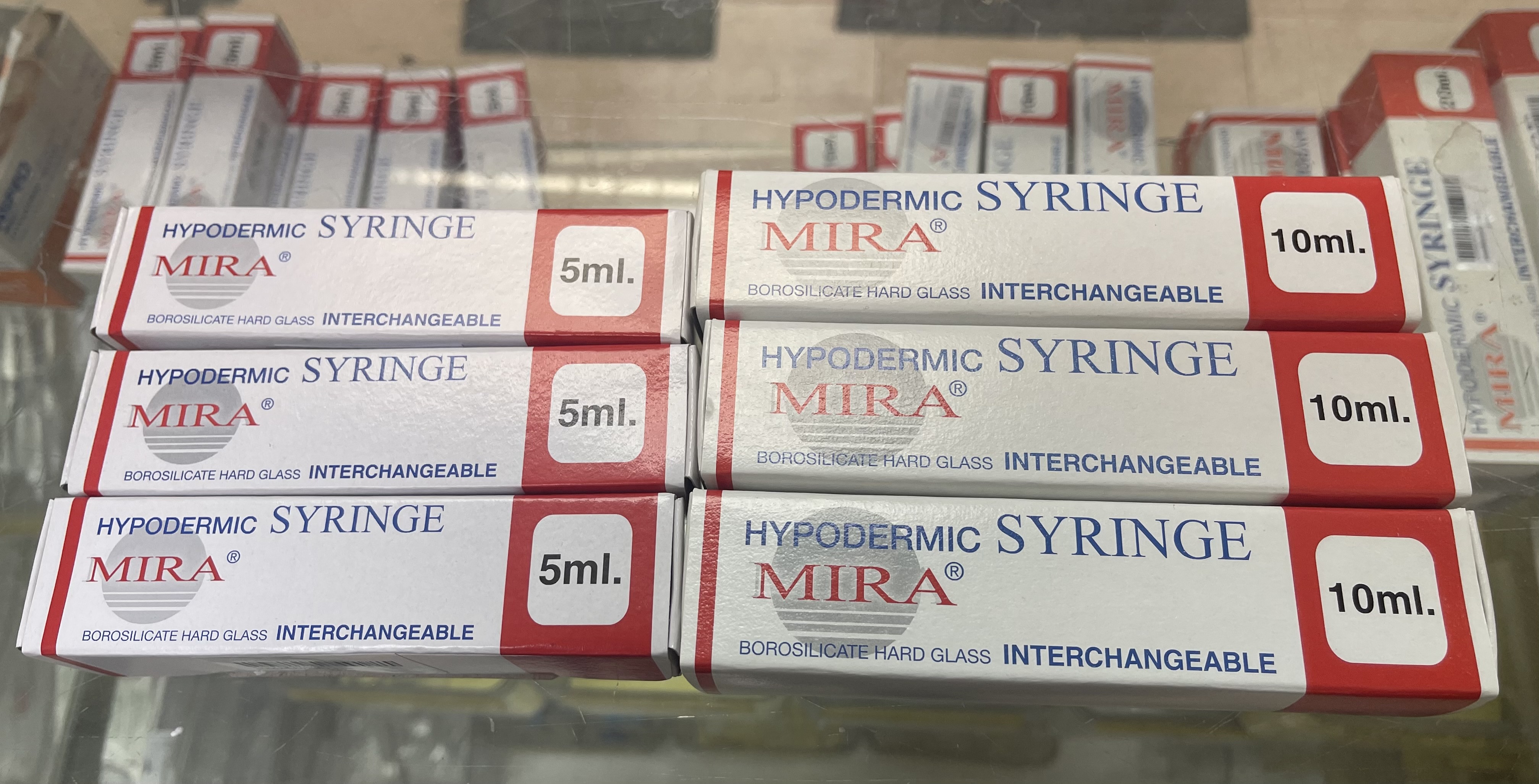 Syringe Glass ขนาด 5,10,20,50 ml