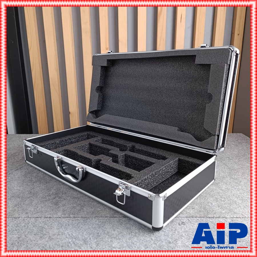 สีดำ PROPLUS กล่องใส่ไมค์ลอย PRO PLUS โปรพลัส กล่องไมค์ กล่องเก็บไมค์ กล่องไมค์ลอย กระเป่าไมค์ กระเป๋าไมค์ลอย เอไอ-ไพศาล