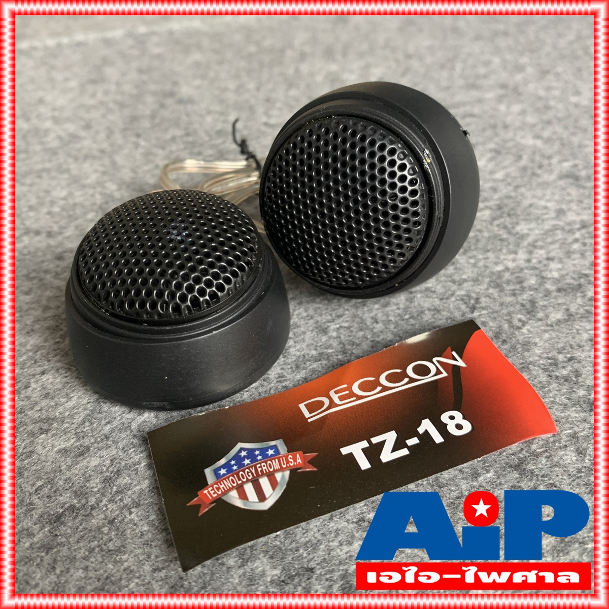 DECCON TZ-18 ลำโพงเเหลมรถ ลำโพงทวิตเตอร์ ลำโพง เสียงแหลม เดคคอน Tweeter ติดรถยนต์ TZ 18 TZ18 เสียงแหลมรถยนต์