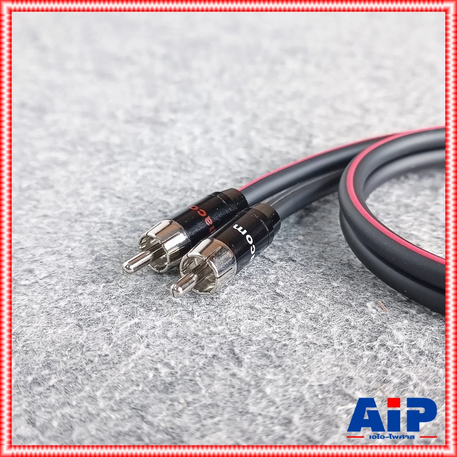 0.5เมตร DYNACOM สายP.RCA-XLR เมีย ข้างละ2หัว J2049-6 สายดำ สายปลั๊กRCA2หัวออกแคนนอนเมีย2หัว เอไอ-ไพศาล