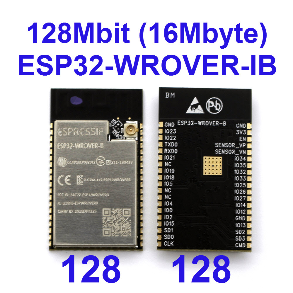 128Mbit ESP32-WROVER-IB WiFi Bluetooth module IPEX