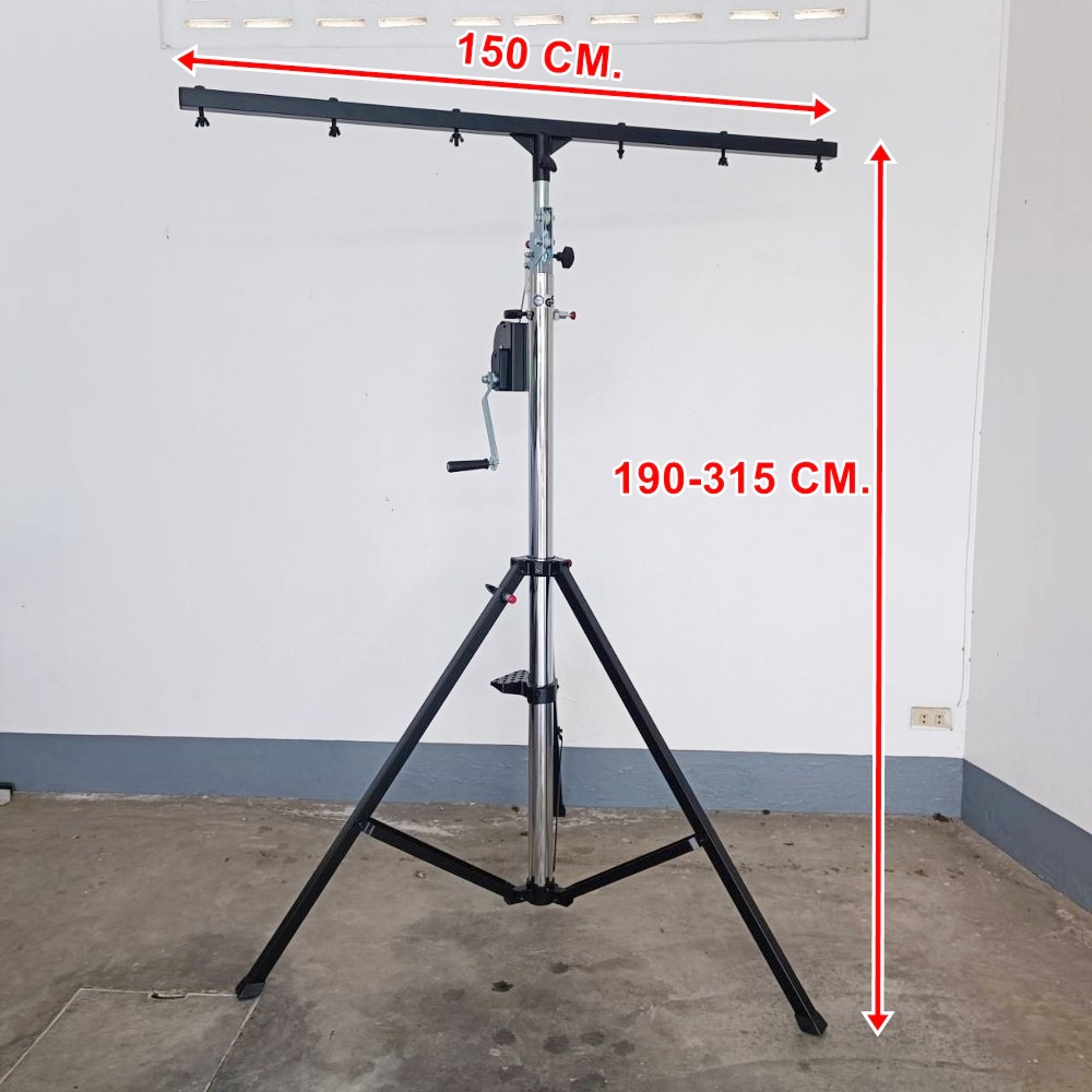 1ต้น TADA XL-563 ขาตั้งไฟมีรอก สแตนเลส ขาตั้งไฟพาร์ ขาตั้ง ขาแขวน ไฟพาร์ ธาดา TADA รุ่น XL 563 XL563 เอไอ-ไพศาล