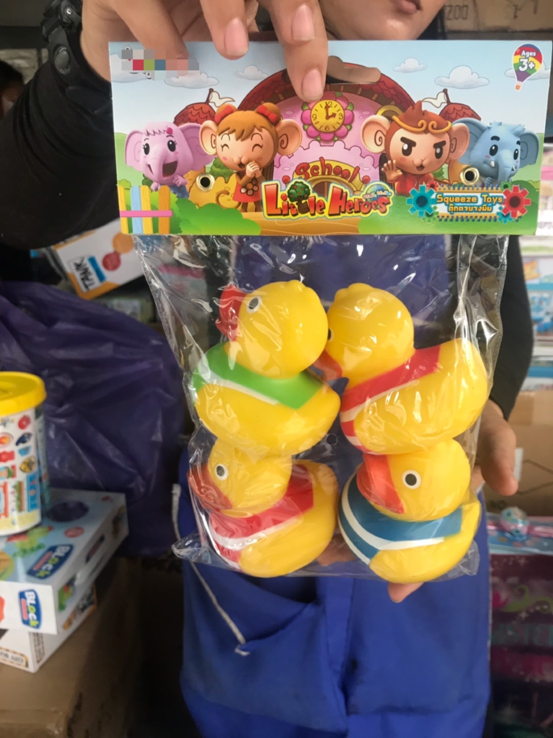 V11602 ของเล่นเป็ดยางบีบ ของเล่นเป็ดลอยน้ำ ของเล่นในน้ำ ถุงละ