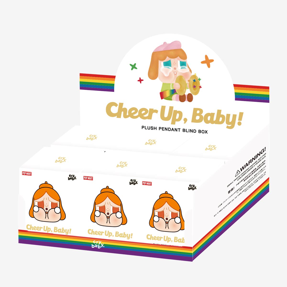 ของแท้💯 พวงกุญแจ POP MART CRYBABY CHEER UP, BABY! SERIES-Plush Pendant Blind Box ยกกล่อง