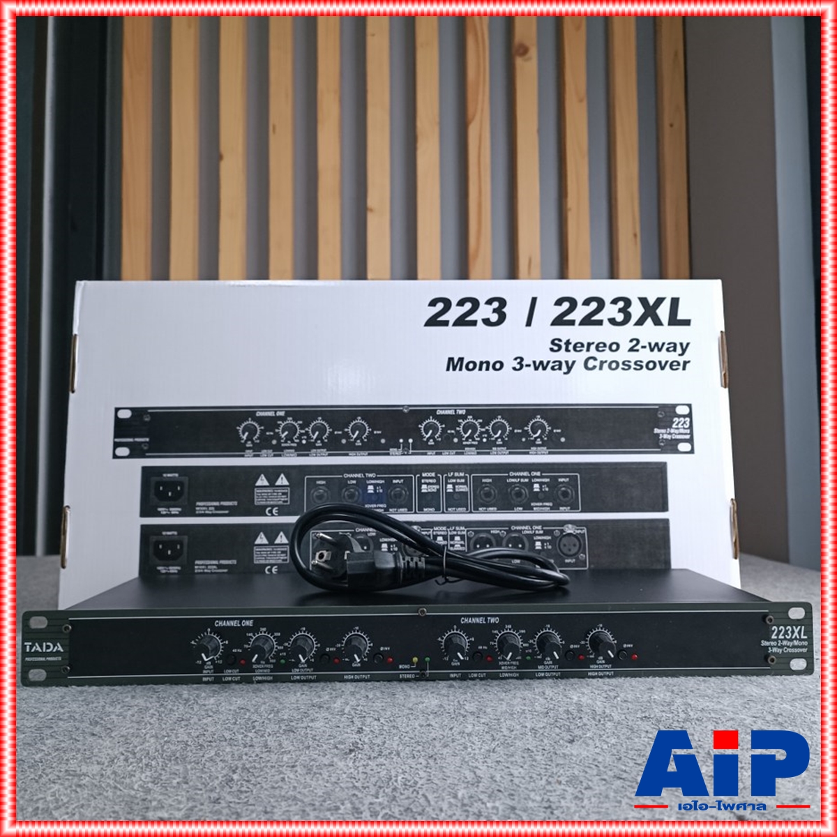 TADA 223XL crossover ครอสโอเวอร์อนาล็อก เครื่องแยกสัญญาณเสียง 223XL Electronic crossover TADA รุ่น 223 XL ครอส2ทาง 223xl สเตอริโอ 2 ทาง โมโน 3 ทาง เอไอ-ไพศาล