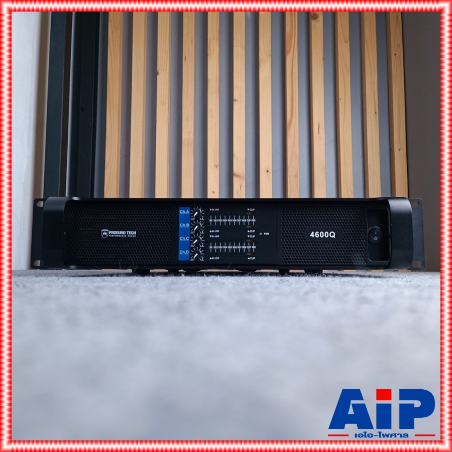 PROEURO TECH 4600Q ไม่มีจอ POWERAMP โปรยูโรเทค ขยาย เพาเวอร์ เครื่องขยายเสียง แอมป์ โปรยูโร เทค ProeuroTech 4600 q